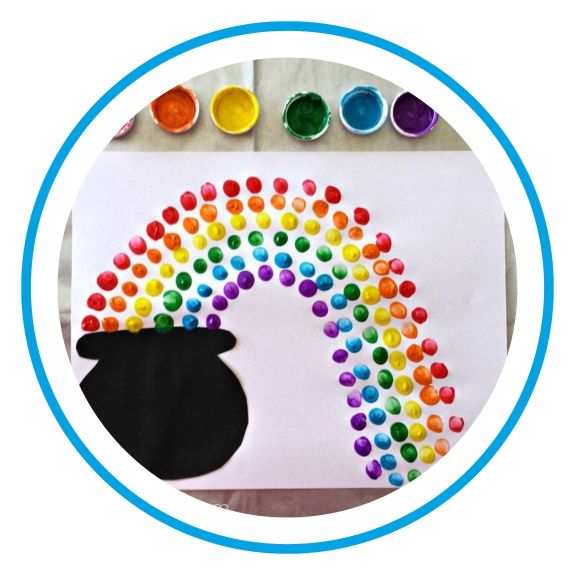 Rainbow Fingerprint Craft