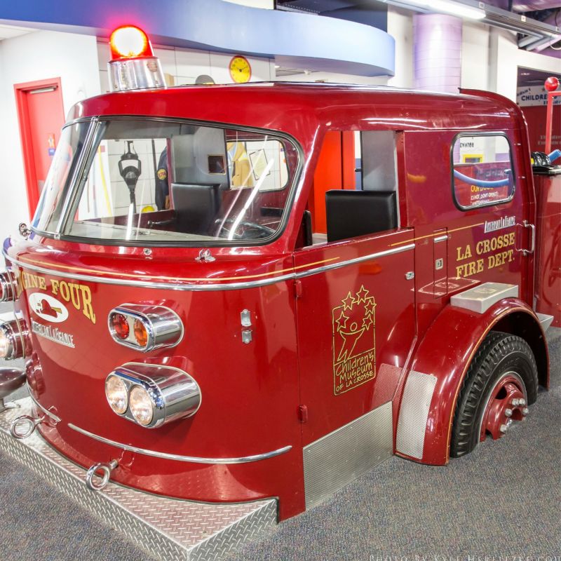 Fire Truck Exhibit at Childrens Museum of La Crosse