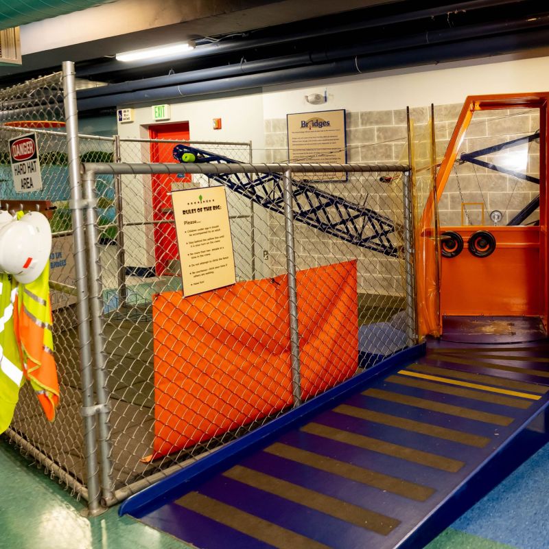 Boom Town Crane Exhibit at the Childrens Museum of La Crosse
